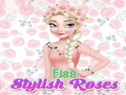 Elsa Frozen Stylish Roses Online Girls Games on NaptechGames.com