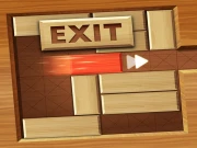 EXIT : unblock red wood block Online Hypercasual Games on NaptechGames.com