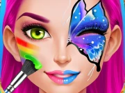 Face Paint Party! Girls Salon Online Casual Games on NaptechGames.com