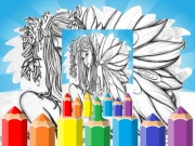 Fairy Coloring Pages Online junior Games on NaptechGames.com