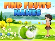 Find Fruits Names Online Puzzle Games on NaptechGames.com
