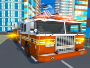 Fire City Truck Rescue Driving Simulator Online Adventure Games on NaptechGames.com