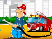 Fire Trucks Differences Online Puzzle Games on NaptechGames.com