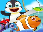 Fish Games For Kids | Trawling Penguin Games Online Hypercasual Games on NaptechGames.com
