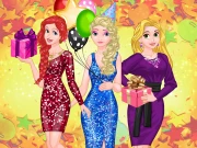 Frosty Princess Party Surprise Online Dress-up Games on NaptechGames.com