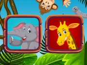 Fun Animals Memory Online Puzzle Games on NaptechGames.com