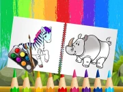 Funny Animals Coloring Book Online Girls Games on NaptechGames.com