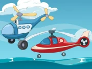Funny Helicopter Memory Online Puzzle Games on NaptechGames.com