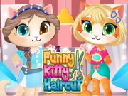 Funny Kitty Haircut Online Dress-up Games on NaptechGames.com