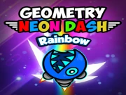 Geometry Neon Dash Rainbow Online Casual Games on NaptechGames.com