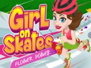 Girl on Skates: Flower Power Online Agility Games on NaptechGames.com