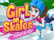 Girl on Skates: Paper Blaze Online Agility Games on NaptechGames.com