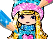 Girls Coloring Book Glitter Online Girls Games on NaptechGames.com