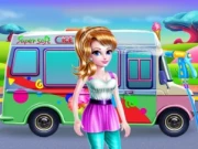 Girly Ice Cream Truck Car Wash Online Racing & Driving Games on NaptechGames.com