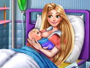 Goldie Princess Mommy Birth Online Dress-up Games on NaptechGames.com