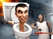 Granny Kill Skibidi Toilet Behind Online arcade Games on NaptechGames.com