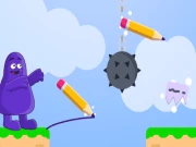 Grimace Shake Draw and Erase Online puzzles Games on NaptechGames.com