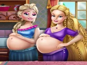 Happy Princesses Pregnant Bffs Online Dress-up Games on NaptechGames.com