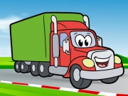 Happy Trucks Coloring Online Puzzle Games on NaptechGames.com
