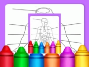 Hard Body Coloring For Kids Online junior Games on NaptechGames.com