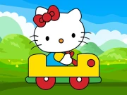 Hello Kitty Car Jigsaw Online Puzzle Games on NaptechGames.com