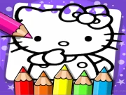 Hello Kitty Coloring Book Online Puzzle Games on NaptechGames.com