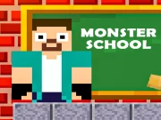 Herobrine vs Monster School Online Adventure Games on NaptechGames.com
