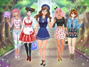 High School Anime Dress Up Online Dress-up Games on NaptechGames.com