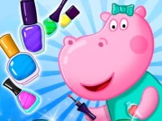 Hippo Manicure Salon Online Girls Games on NaptechGames.com