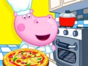 Hippo Pizza Maker Online Girls Games on NaptechGames.com