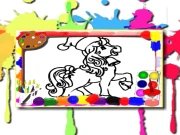 Horse Coloring Book Online Art Games on NaptechGames.com