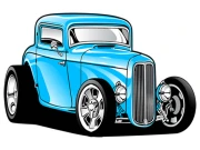 Hot Rod Coloring Online Puzzle Games on NaptechGames.com