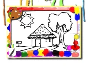 House Coloring Book Online Girls Games on NaptechGames.com