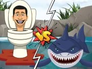 Hungry Shark Vs Skibidi Online Clicker Games on NaptechGames.com