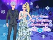 Ice Couple Princess Magic Date Online Dress-up Games on NaptechGames.com