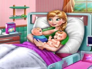 Ice Princess Twins Birth Online Dress-up Games on NaptechGames.com