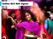 Indian Girl Holi Jigsaw Online Puzzle Games on NaptechGames.com