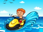 Jet Ski Summer Fun Hidden Online Puzzle Games on NaptechGames.com
