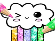 Kawaii Coloring Book Glitter - Drawing Book Online Girls Games on NaptechGames.com