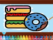 Kids Coloring Bakery Online Art Games on NaptechGames.com