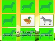 Kids Learning Farm Animals Memory Online Puzzle Games on NaptechGames.com