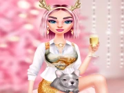Kikis Pink Christmas Online Dress-up Games on NaptechGames.com