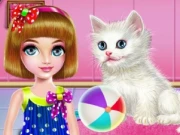 Kitty Care and Grooming Online Dress-up Games on NaptechGames.com