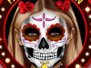 Kylie Jenner Halloween Face Art Online Girls Games on NaptechGames.com