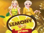Lemony Girls At Prom Online Dress-up Games on NaptechGames.com