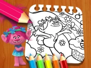 Les Trolls Coloring Book Online Puzzle Games on NaptechGames.com