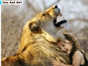 Lion And Girl Jigsaw Online Puzzle Games on NaptechGames.com