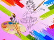 Little Ballerinas Coloring Online Girls Games on NaptechGames.com