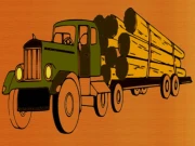 Logging Trucks Coloring Online Puzzle Games on NaptechGames.com