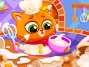Lovely Virtual Cat At Restaurant Online Girls Games on NaptechGames.com